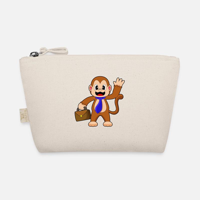 Monkey Entrepreneur Briefcase Organic Pouch