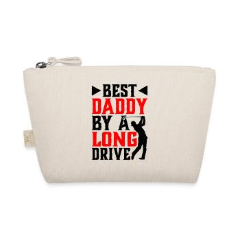 Best Daddy By A Long Drive - Organic Pouch - nature - Front
