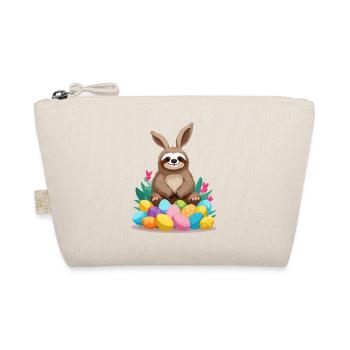 Lustiges Faultier Osterhase Süßes Ikonisches - Bio-Täschchen - Natur - Vorne