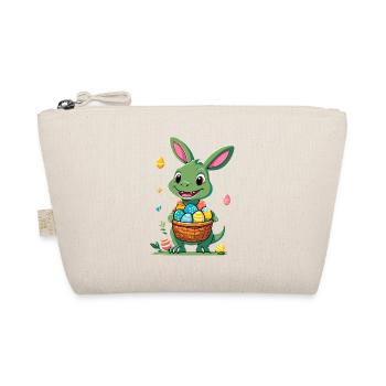 Iconic Easter Dinosaur Dinosaur Easter Bunny - Organic Pouch - nature - Front
