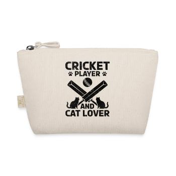Cricket player and cat lover - Cat Owner Cricket P - Bio-Täschchen - Natur - Vorne