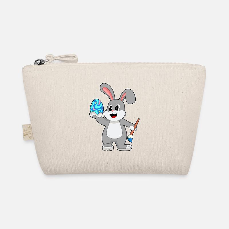 Bunny Easter Easter Egg Painting Organic Pouch