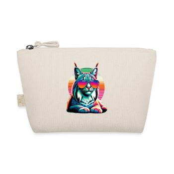 Retro Sunset Sonnenbrille Bobcat Lynx Bobcats - Bio-Täschchen - Natur - Vorne