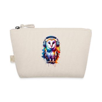 Colorful Splash Art Barn Owl Owls - Organic Pouch - nature - Front