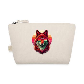 Lunettes de soleil rétro Sunset Red Wolf Wolves - Trousse biologique - nature - Devant
