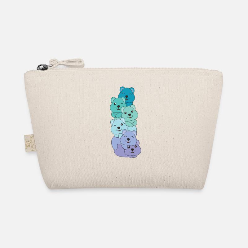 Neptunic Flag Pride LGBTQ Cute Quokka Stack Organic Pouch