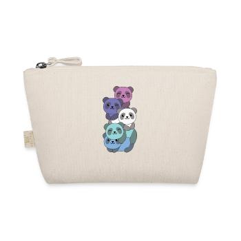 Spectrasexual Drapeau Pride LGBTQ Panda mignon - Trousse biologique - nature - Devant