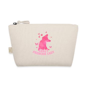 Crazy Frenchie Lady French Bulldog Owner - Bio-Täschchen - Natur - Vorne