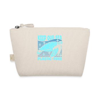 Keep Our Sea Plastic-Free Turtle - Organic Pouch - nature - Front