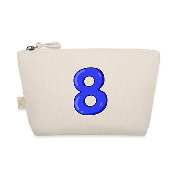 Numéro 8 Numéro Huit Motif Bleu - Trousse biologique - nature - Devant