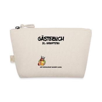 26. Geburtstag | Gästebuch Design - Bio-Täschchen - Natur - Vorne