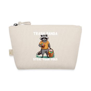 Funny raccoon saying cute Easter design - Organic Pouch - nature - Front