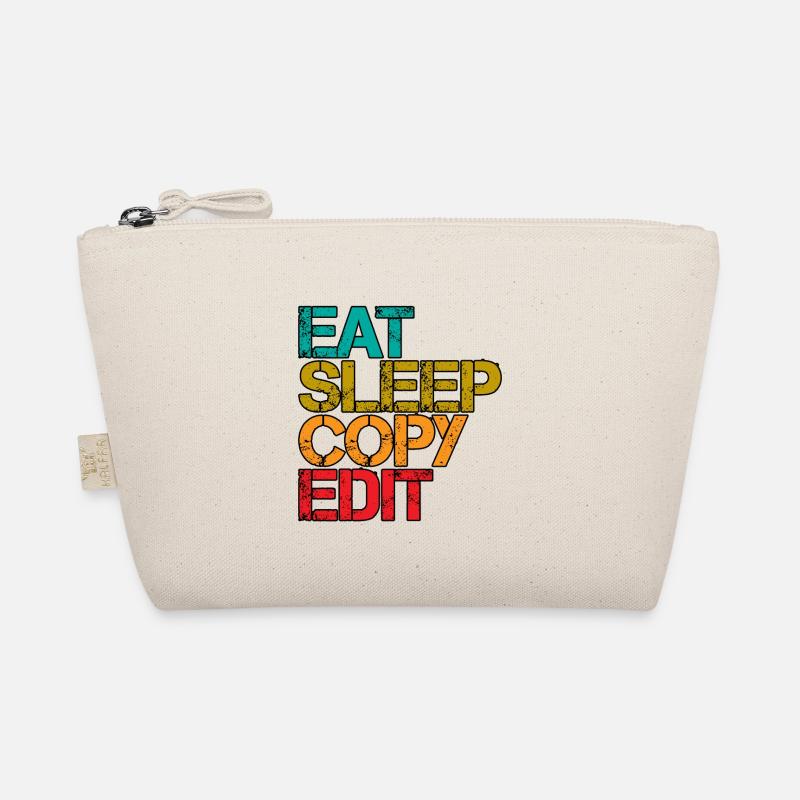 Eat Sleep Copy Edit 3 Bio-Täschchen
