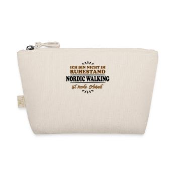 Retirement Pensioner Pensioner Nordic-Walker - Organic Pouch - nature - Front