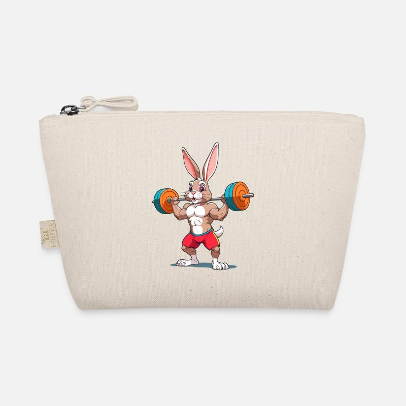 Funny Bodybuilder Animal Iknonic Workout Organic Pouch