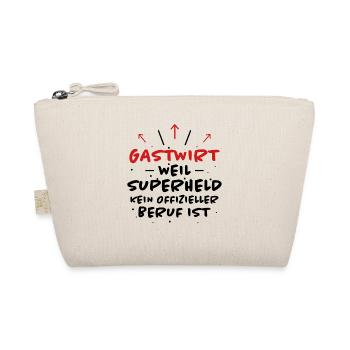 Gastwirt Spruch Kneipe Wirt Fun Gastwirt Geschenk - Bio-Täschchen - Natur - Vorne