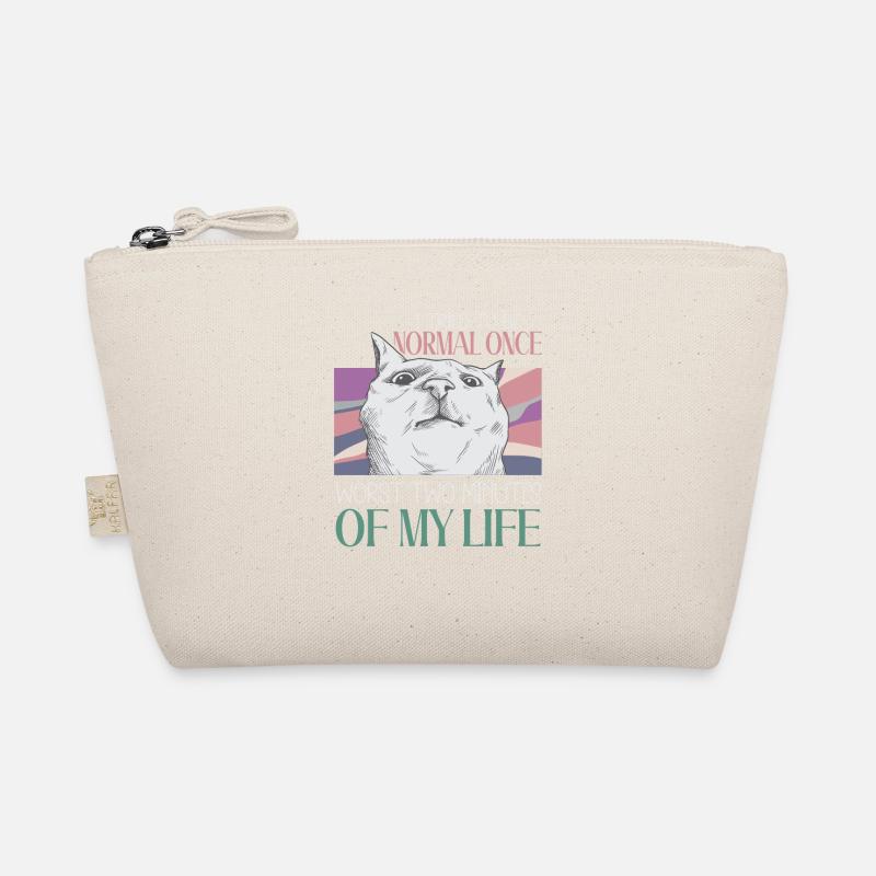 Being Normal Was Yesterday Funny Cat Saying Organic Pouch