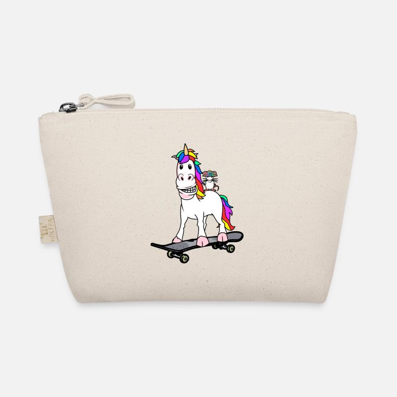 Geburtstagsgeschenk Einhorn Maus Skater Freunde Bio-Täschchen