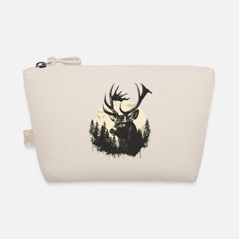 Hirsch - Bio-Täschchen - Natur