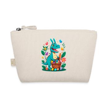 Iconic Easter Dinosaur Dinosaur Easter Bunny - Organic Pouch - nature - Front