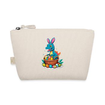 Iconic Easter Dinosaur Dinosaur Easter Bunny - Organic Pouch - nature - Front