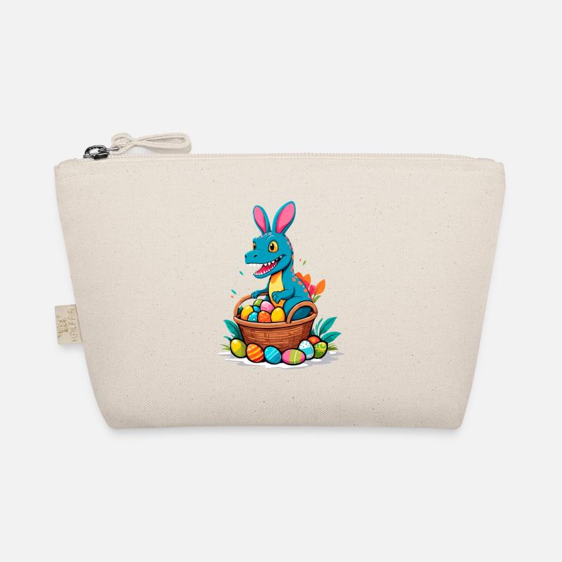 Ikonischer Ostersaurier Dinosaurier Osterhase Bio-Täschchen
