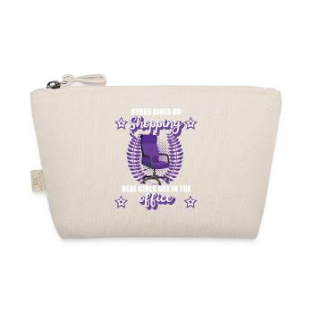 Office Girl Office Accountant Girl Gift - Organic Pouch - nature - Front