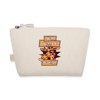 I Want To Be High African Giraffidae Nubian - Organic Pouch - nature - Front