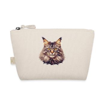 Maine Coon Kätzchen Maine Coon Katze - Bio-Täschchen - Natur - Vorne