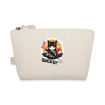 Anime Cat Fox Girl War Sucks - Organic Pouch - nature - Front