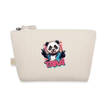 TARA - Beau nom de fille avec Panda cool - Trousse biologique - nature - Devant