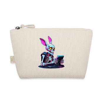 Osterhase Gamer und Gaming Streetwear Design - Bio-Täschchen - Natur - Vorne
