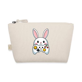 Osterhase Gamer Ikonisches Ostern Gaming - Bio-Täschchen - Natur - Vorne