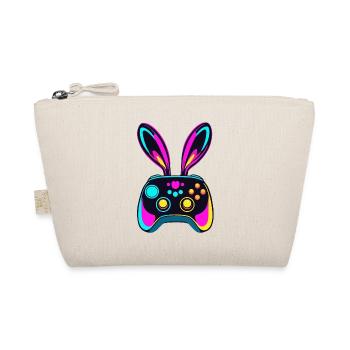 Osterhase Gamer - Gaming Streetwear Ikonisches - Bio-Täschchen - Natur - Vorne