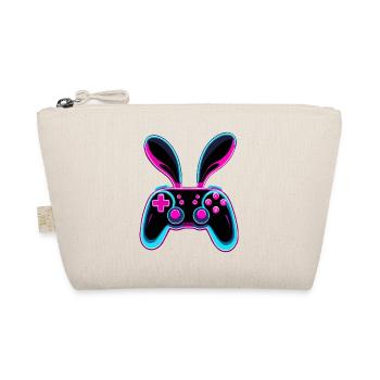 Osterhase Gamer Ikonisches Ostern Gaming - Bio-Täschchen - Natur - Vorne