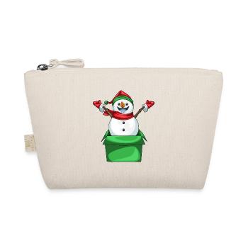 Boîte en carton de Noël Snowman - Trousse biologique - nature - Devant