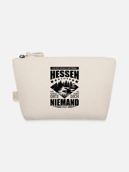 Leg dich nicht mit einem Hessen an - Spruch - Bio-Täschchen - Natur