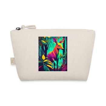 Neon Forest Deer: Nature's Colorful Wonder - Organic Pouch - nature - Front