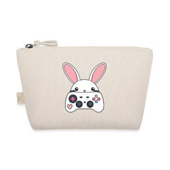Osterhase Gamer Ikonisches Ostern Gaming - Bio-Täschchen - Natur - Vorne