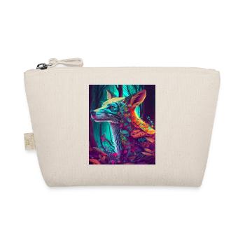 Little fox in the neon-colored sea of leaves - Organic Pouch - nature - Front