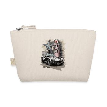 Retro AC Cobra mit 50s Zapfsäule - Geschenk - Bio-Täschchen - Natur - Vorne