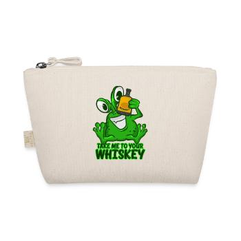 Take Me To Your Whiskey T-Shirt Funny Space Green - Organic Pouch - nature - Front