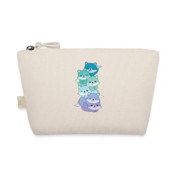 Neptunic Flag Pride LGBTQ Cute Fox Stack - Organic Pouch - nature - Front