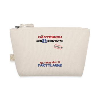 85th Birthday Man and Woman Guestbook - Organic Pouch - nature - Front