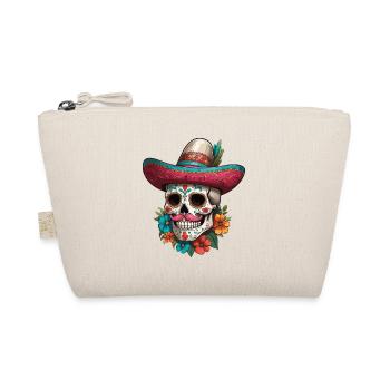 Iconic Sugar Skull Mexico Streetwear - Organic Pouch - nature - Front