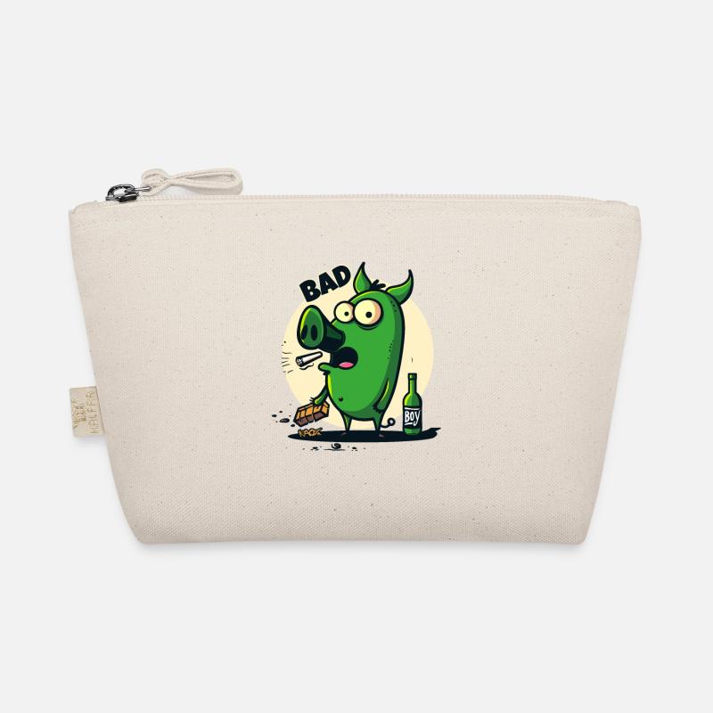 Le cochon de dessin animé cool est un mauvais garçon Trousse biologique