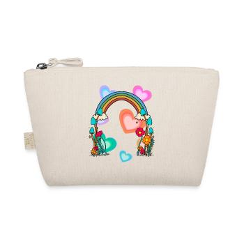 Cadeau d’anniversaire sincère coeurs arc-en-ciel - Trousse biologique - nature - Devant