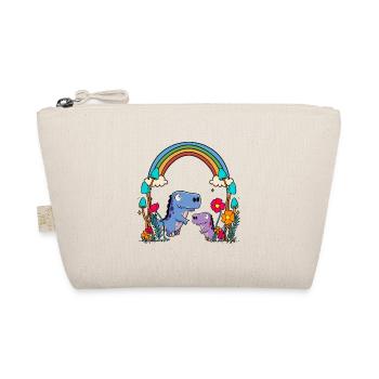 Dino Dinos Kids ChildRainbow Gift - Organic Pouch - nature - Front
