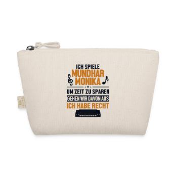 Mundharmonikaspieler hat immer Recht Harmonicist - Organic Pouch - nature - Front