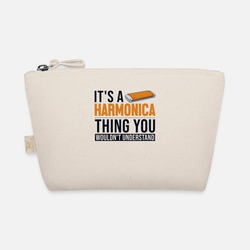 It's a Harmonica Thing Mouth Harp Harmonist Organic Pouch
